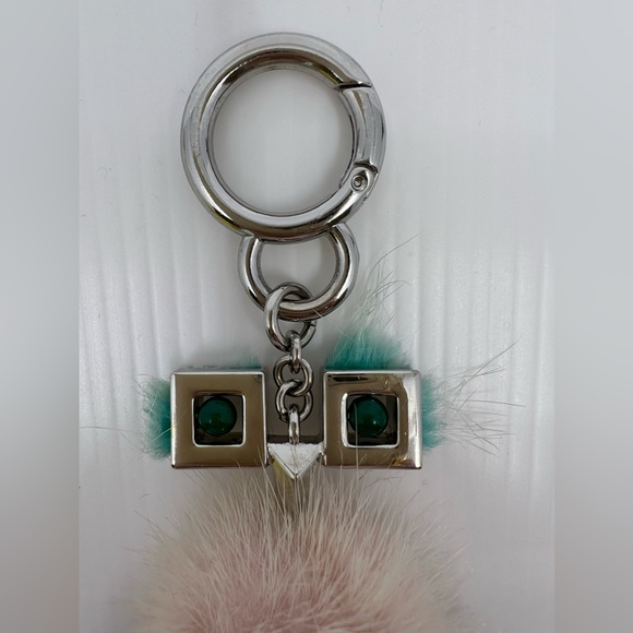 Fendi Pink Mink Hypnoteyes Chick Pom Pom Bag Charm - Picture 4 of 7